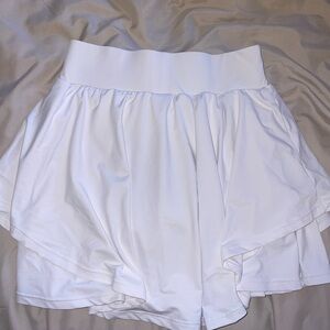 White athletic skirt